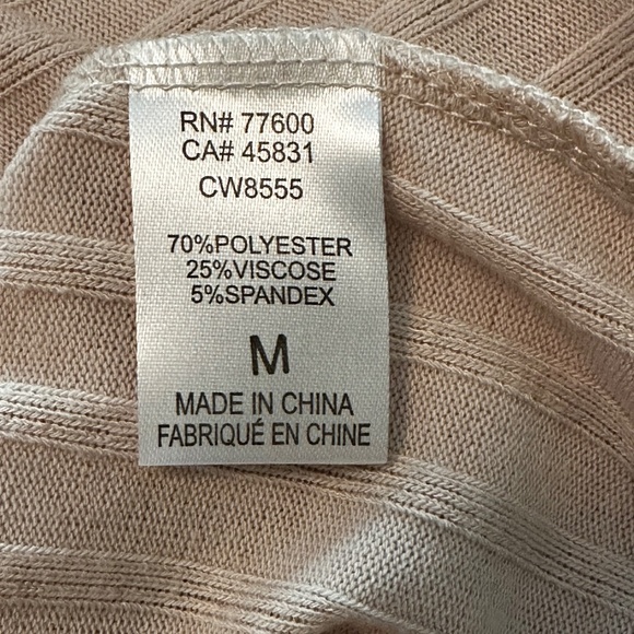 CHASER Lightweight cream sweater, Sz Med - Picture 4 of 4